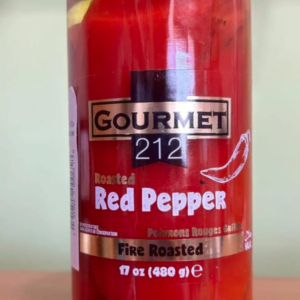 Pimentão vermelho assado em conserva de vinagre