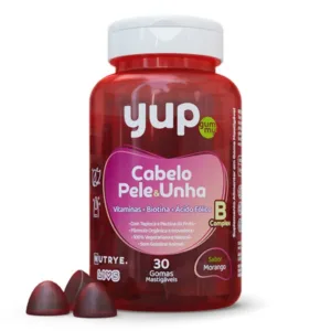 Yup Gummy Cabelo, Pele e Unha - Gomas Sabor Morango