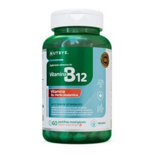 Vitamina B12 Metilcobalamina- Pastilhas Mastigáveis Sabor Morango
